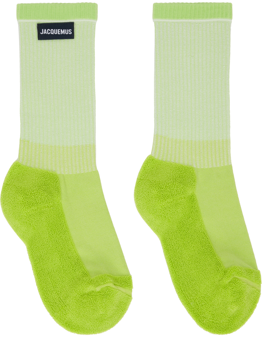 Jacquemus Green 'Les Chaussettes À L'Envers' Socks