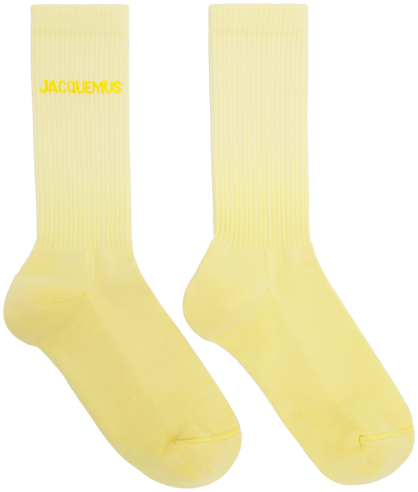 Jacquemus Yellow Le Raphia 'Les Chaussettes Moisson' Socks
