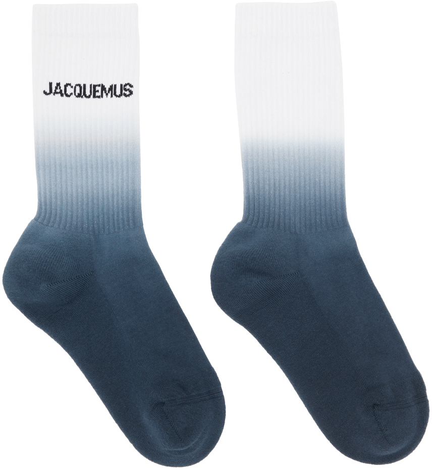 Jacquemus Navy & White 'Les Chaussettes Moisson' Socks