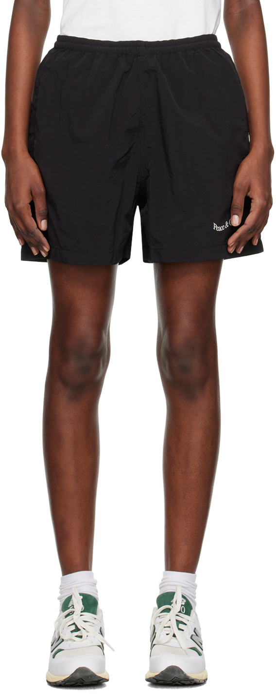 Museum Of Peace And Quiet Black Drawstring Shorts