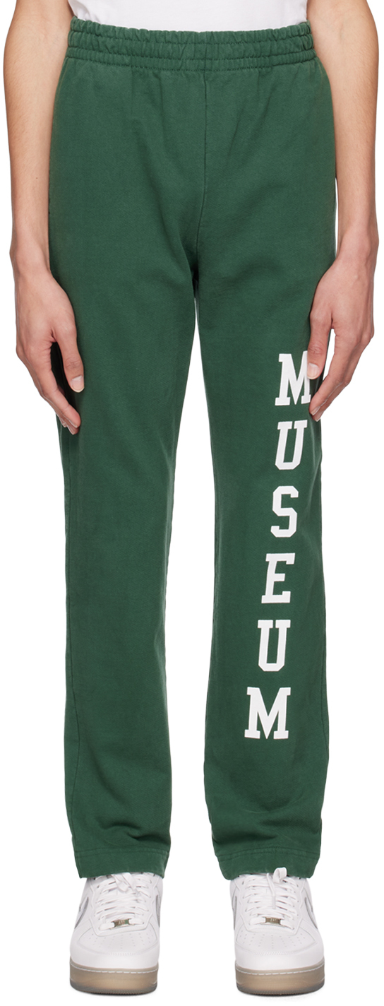 MUSEUM OF PEACE AND QUIET GREEN VARSITY LOUNGE PANTS