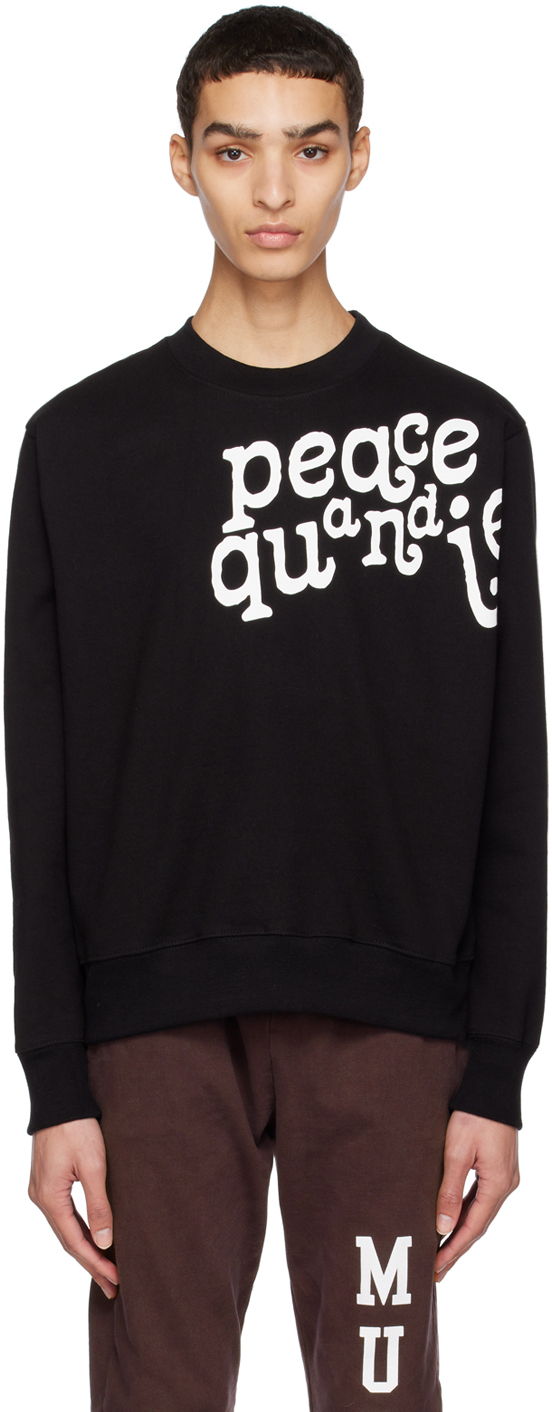 Museum of Peace & Quiet: Black Etched Sweatshirt | SSENSE