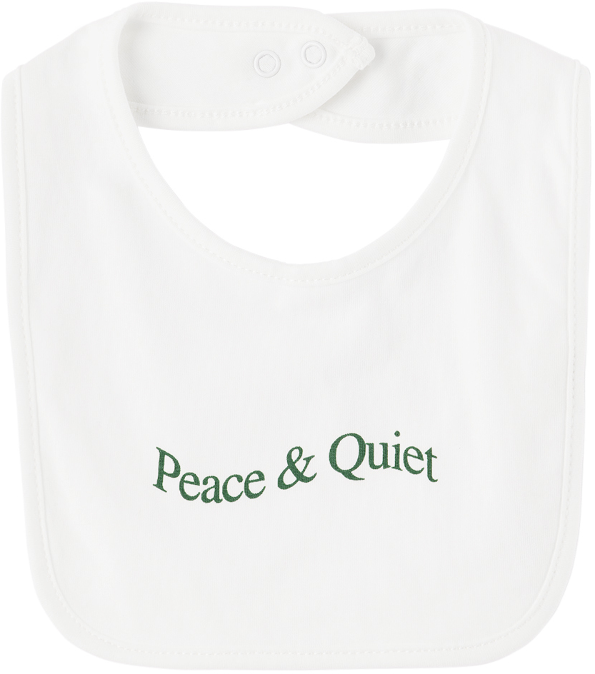 Museum Of Peace And Quiet Ssense Exclusive Baby White Bib