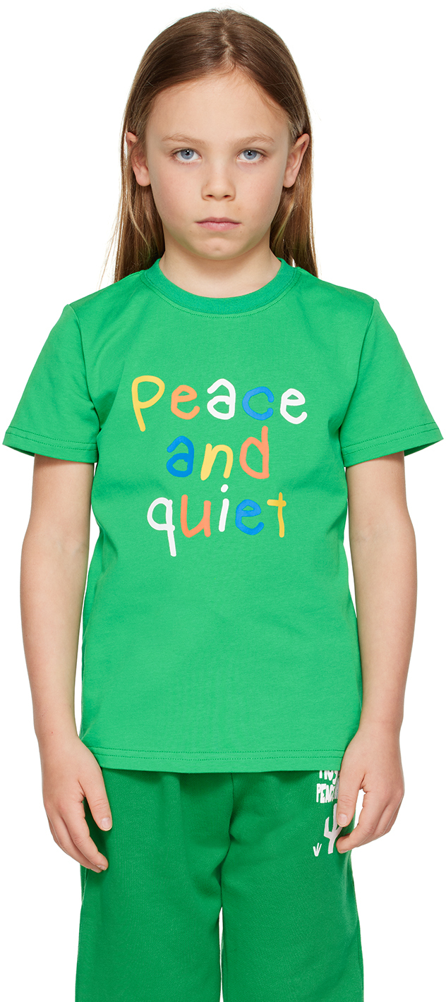 Museum Of Peace And Quiet Ssense Exclusive Kids Green T-shirt In Kelly
