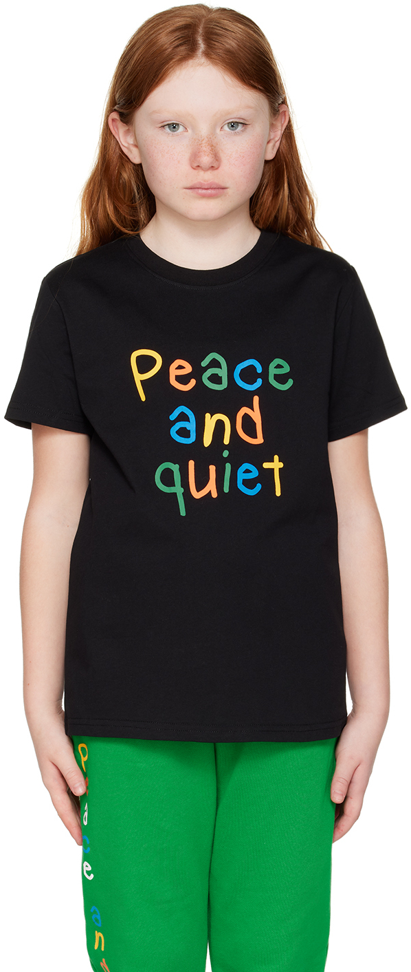 Museum Of Peace And Quiet Ssense Exclusive Kids Black T-shirt