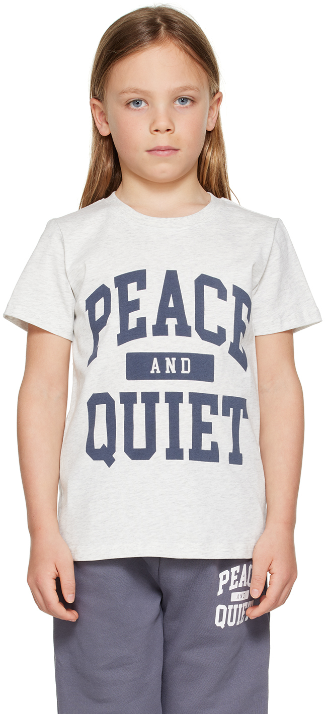 Museum Of Peace And Quiet Babies' Ssense Exclusive Kids Grey T-shirt In Heather