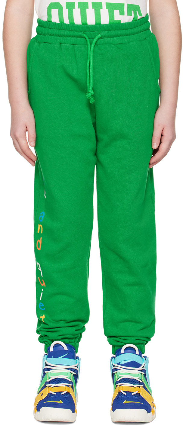 Museum Of Peace And Quiet Ssense Exclusive Kids Green Lounge Pants In Kelly