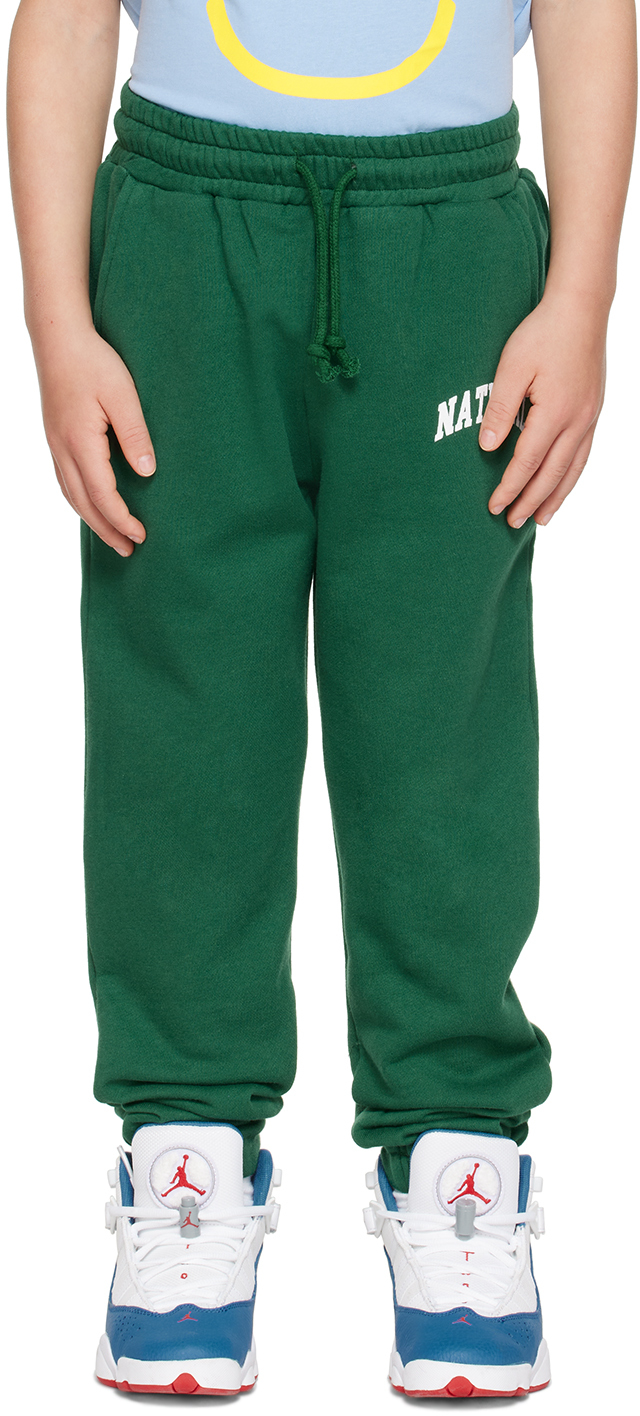 Museum Of Peace And Quiet Ssense Exclusive Kids Green Sweatpants In Forest