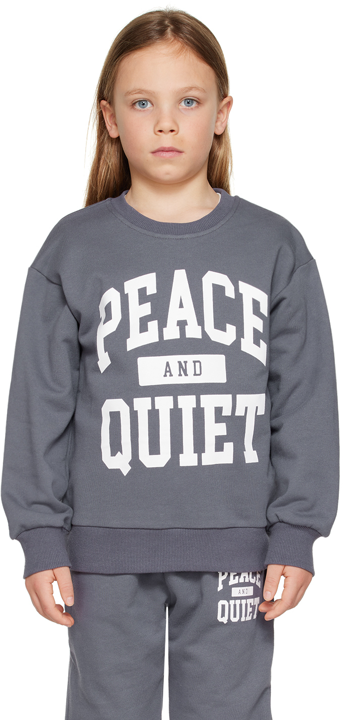 Museum Of Peace And Quiet Ssense Exclusive Kids Navy Sweatshirt