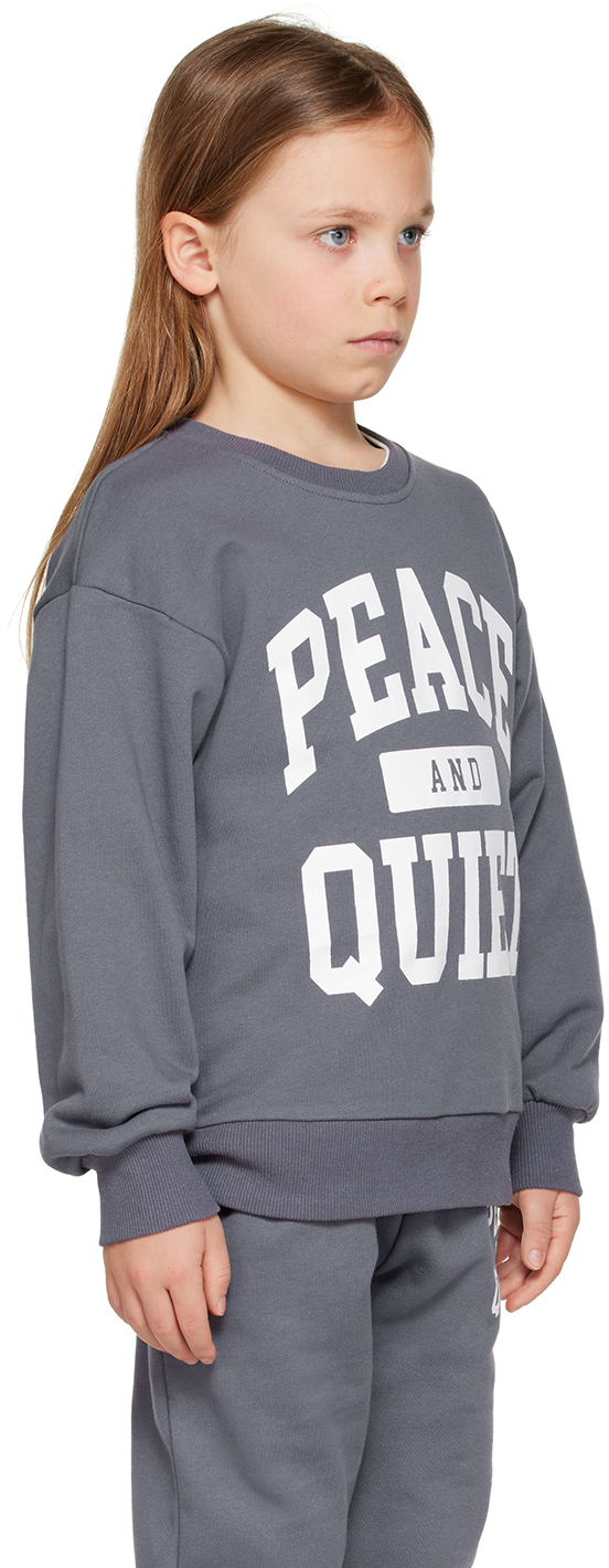 Museum Of Peace And Quiet Ssense Exclusive Kids Navy Sweatshirt In Navy