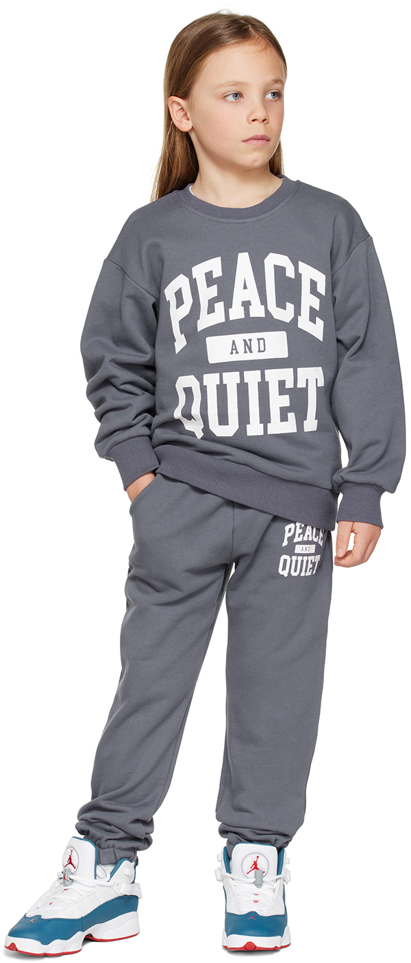 Museum Of Peace And Quiet Ssense Exclusive Kids Navy Sweatshirt In Navy