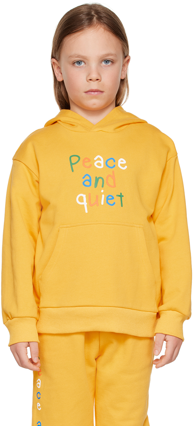 Museum Of Peace And Quiet Ssense Exclusive Kids Yellow Hoodie