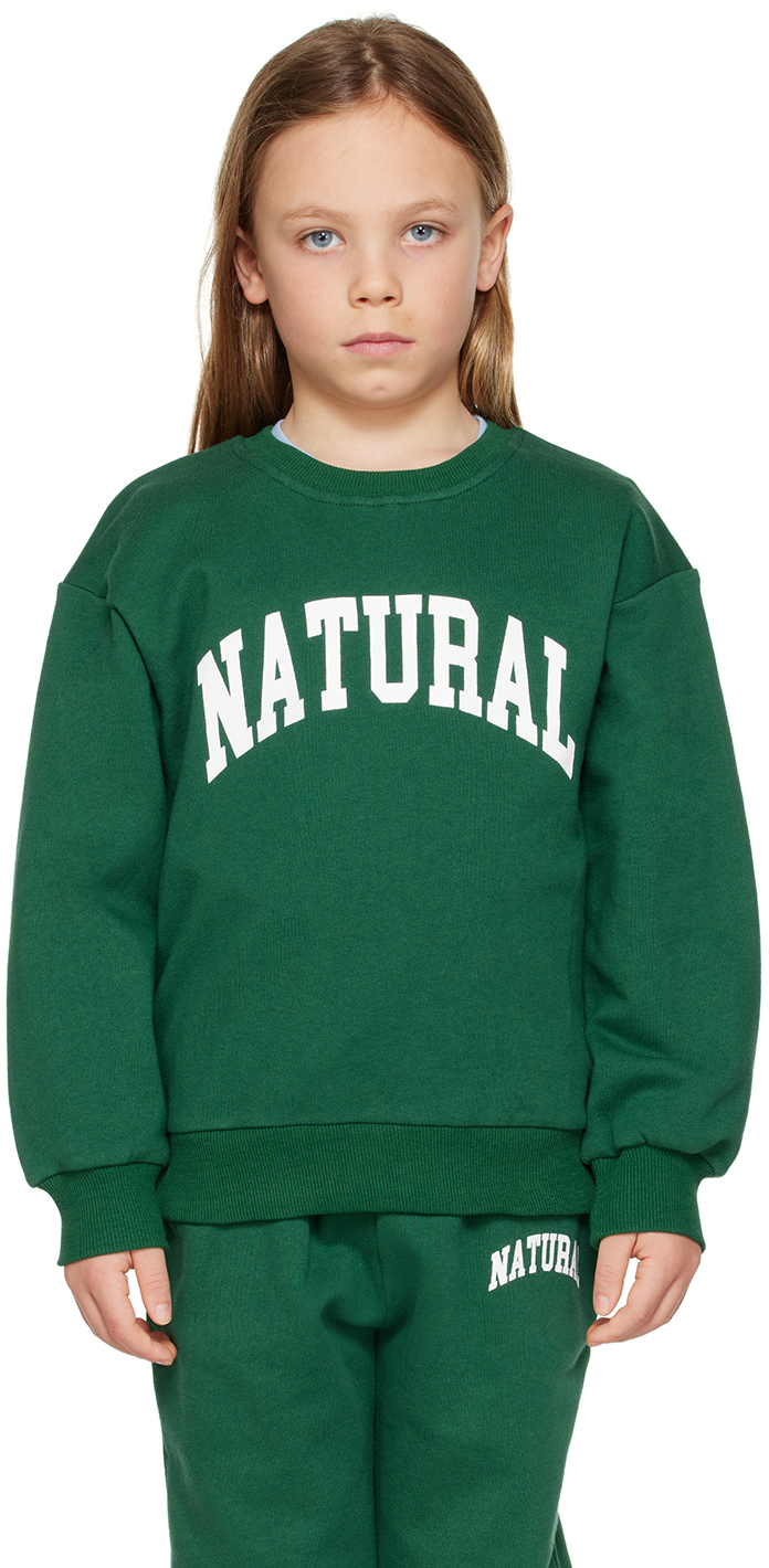 Museum Of Peace And Quiet Ssense Exclusive Kids Green Sweatshirt In Forest