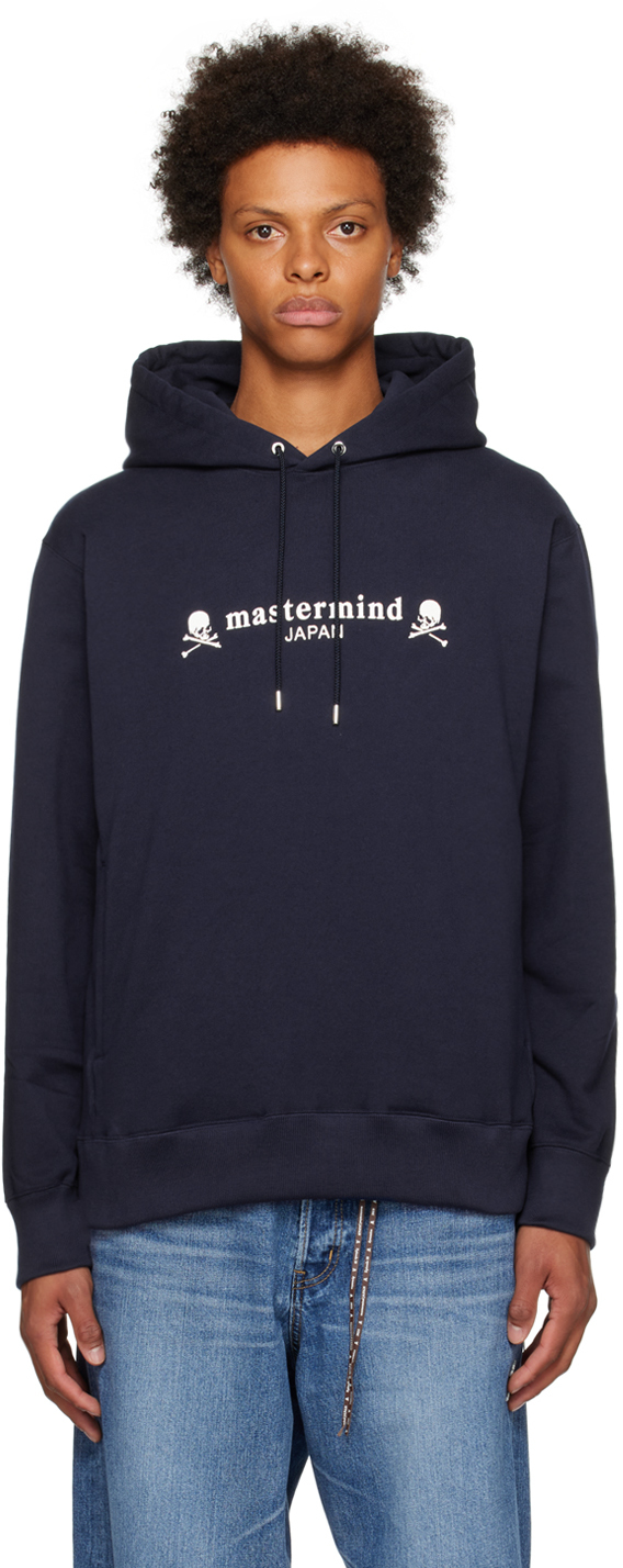 Mastermind Japan Sequin Boxy Hoodie in Black for Men