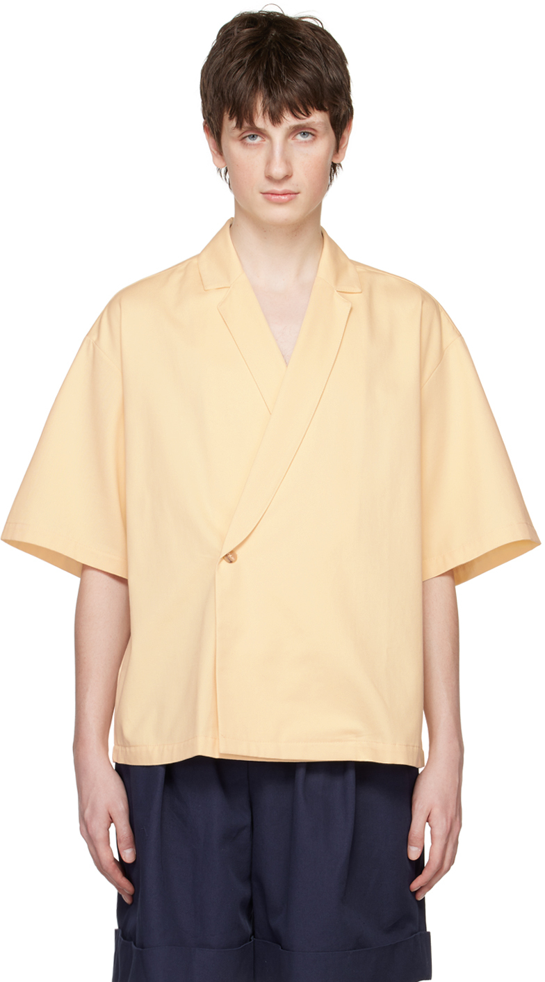 King & Tuckfield: Off-White Wrap Shirt | SSENSE