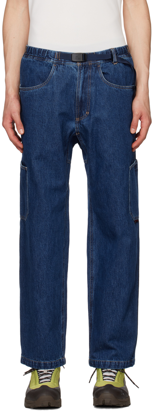 Gramicci: Blue Rock Slide Jeans | SSENSE Canada