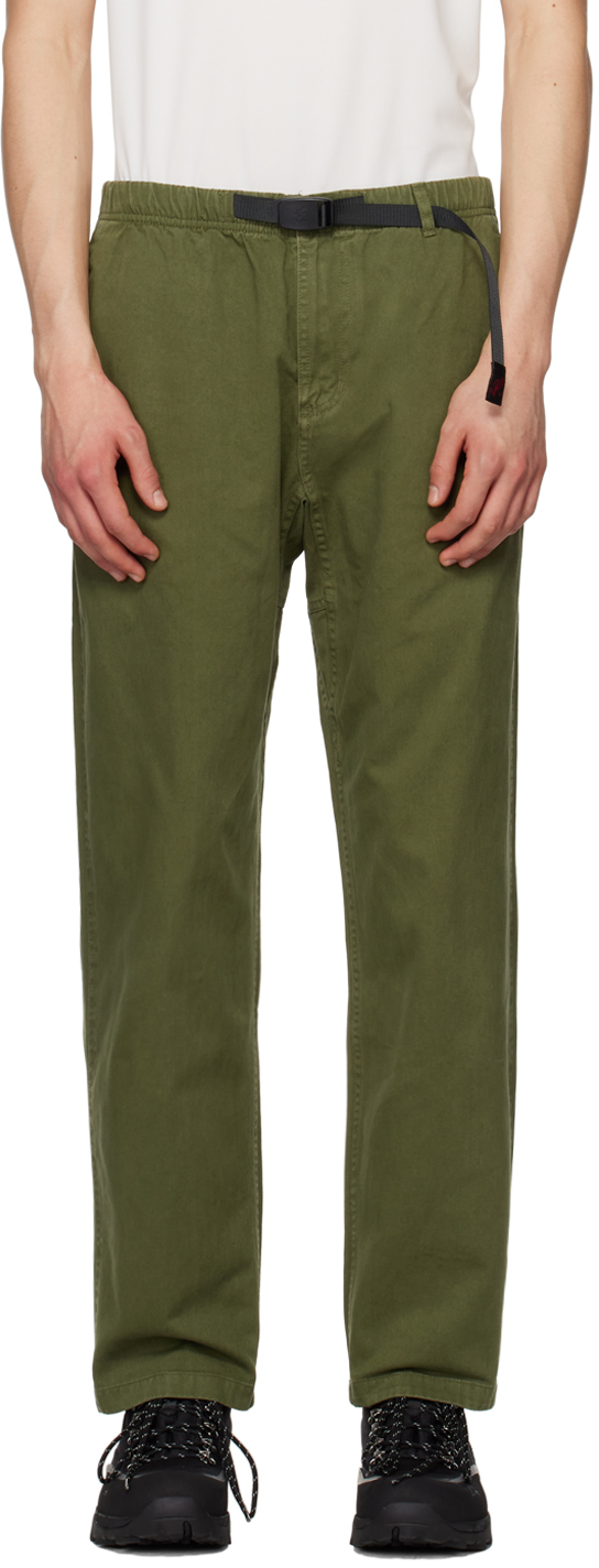 Gramicci: Green Relaxed-Fit Trousers | SSENSE