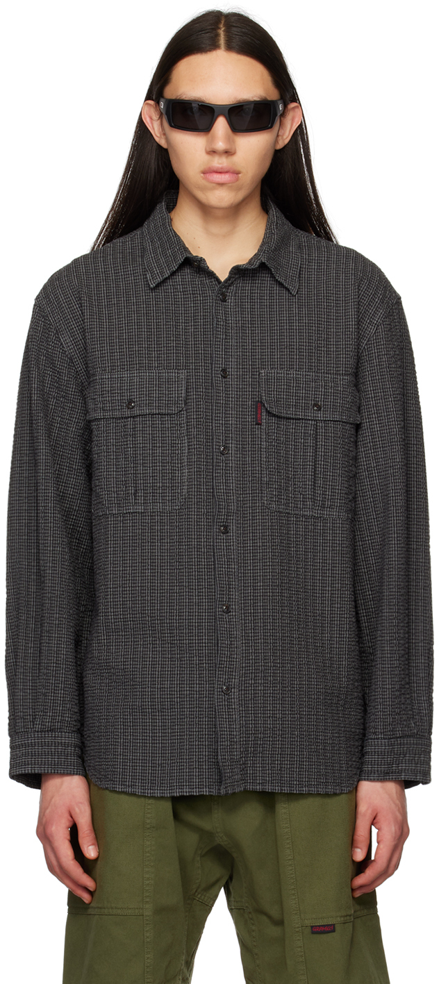 Gramicci Gray O.g. Canyon Shirt In Deep Grey Garment Dy