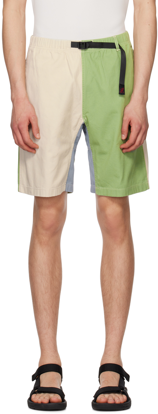 Gramicci Green & Beige G Shorts