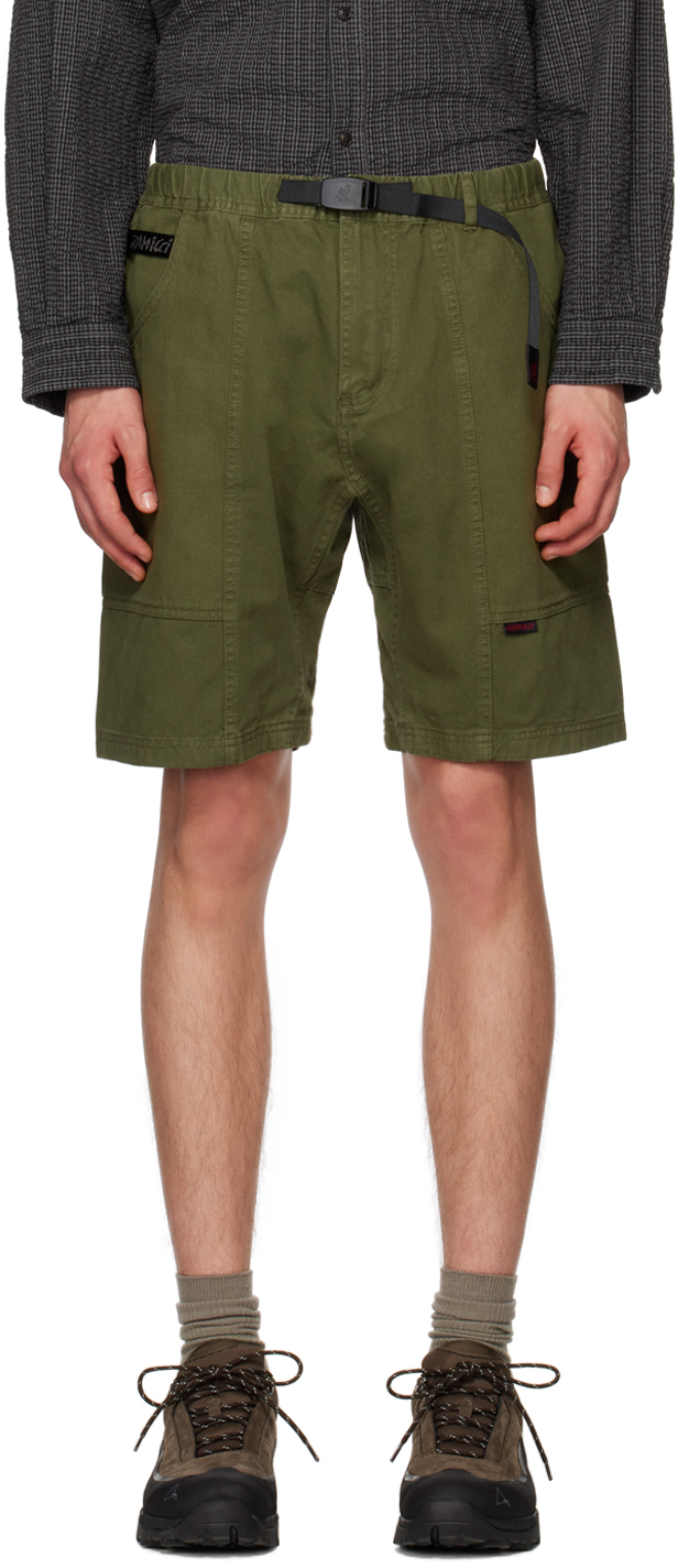 Gramicci Green Gadget Shorts In Olive