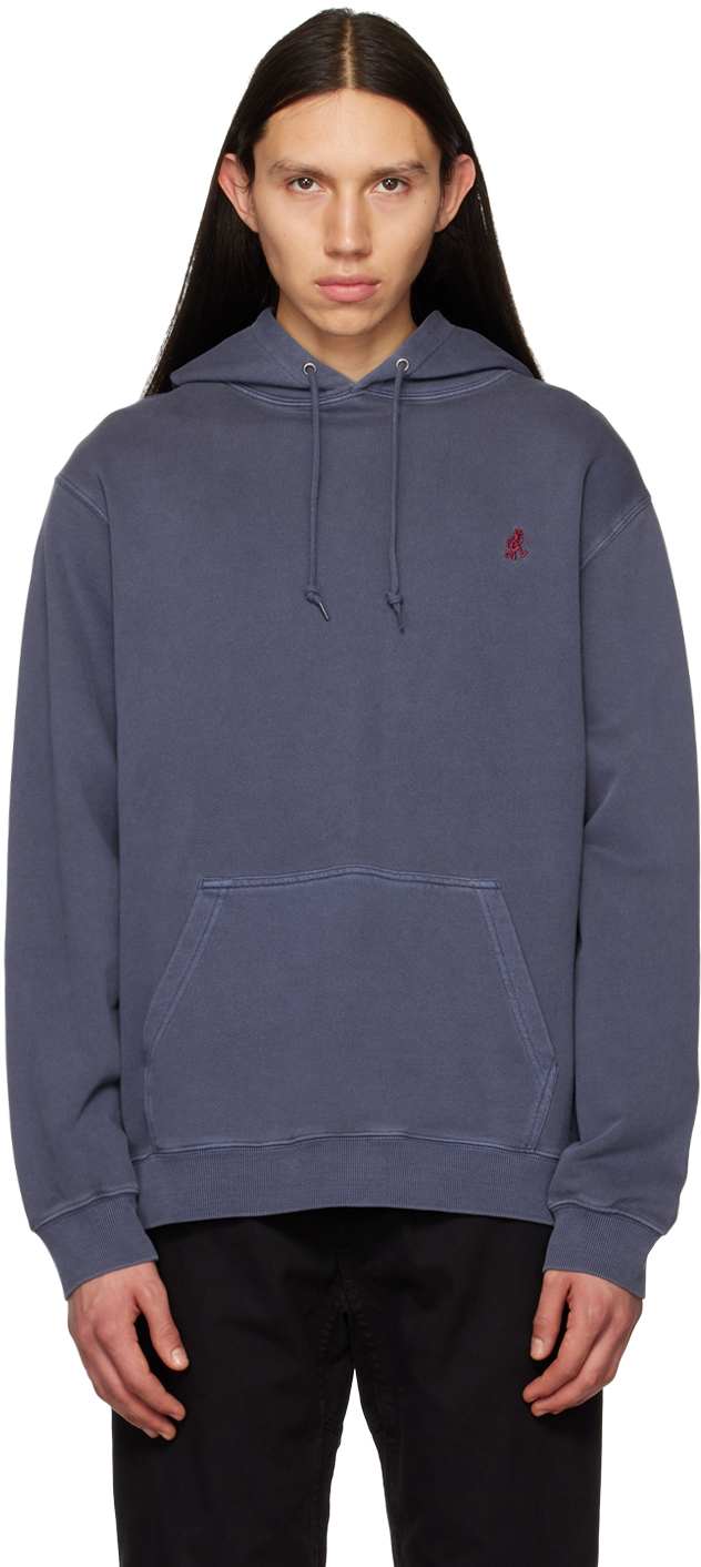Gramicci Navy Embroidered Hoodie