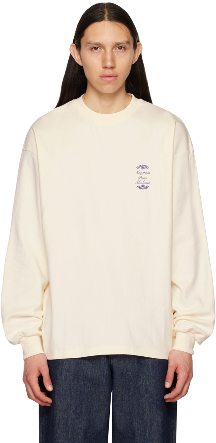 Off-White 'Le Manches Longues Slogan Ornements' Long Sleeve T-Shirt