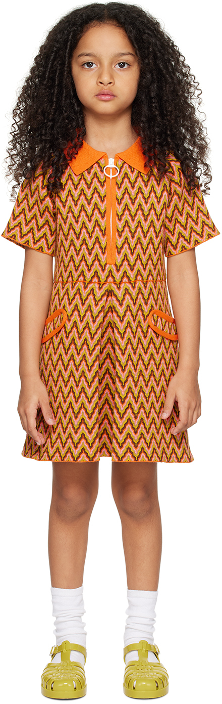 Kids Multicolor Marianne Dress by Misha & Puff on Sale