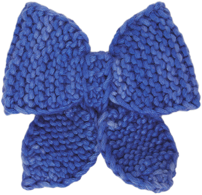 Kids Blue Medium Puff hair Clip by Misha & Puff on Sale