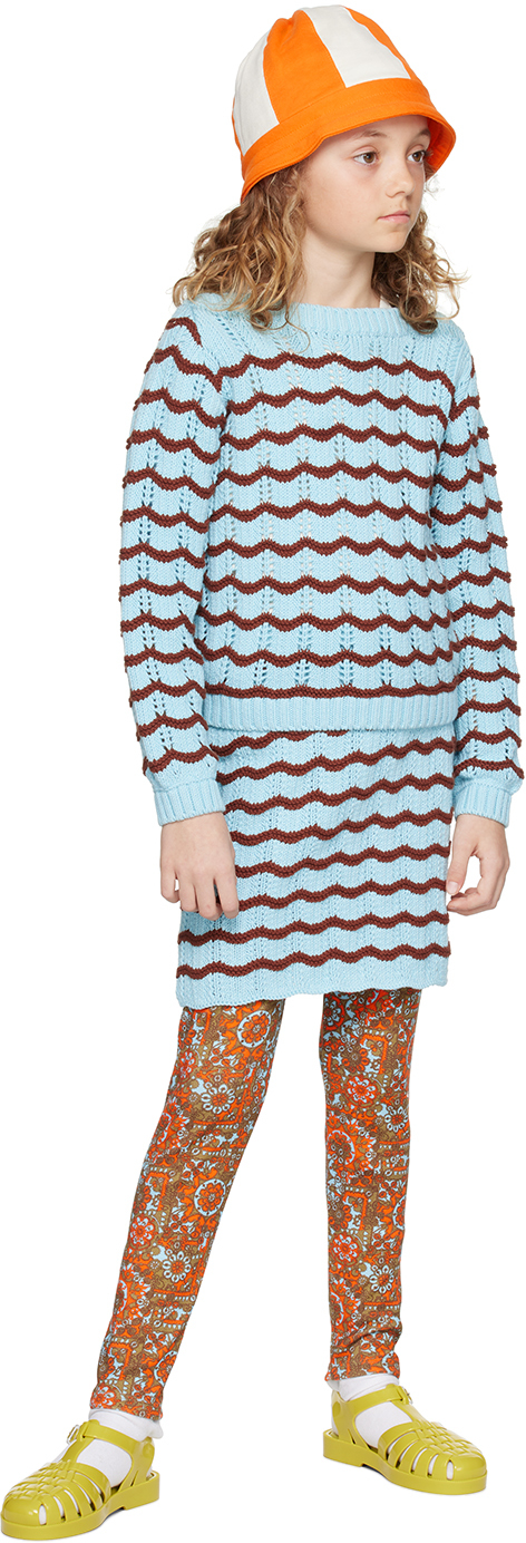 Misha And Puff Kids Blue Rio Skirt In Tide Pool 451