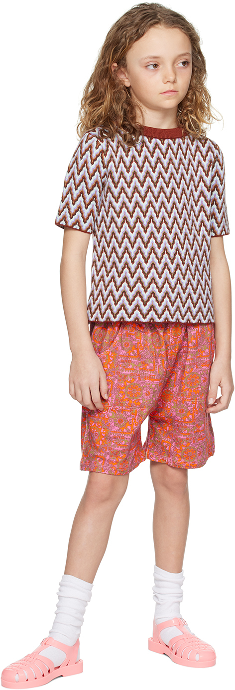 Misha And Puff Kids Multicolor Pull-on Shorts In Bloom Medallion 663