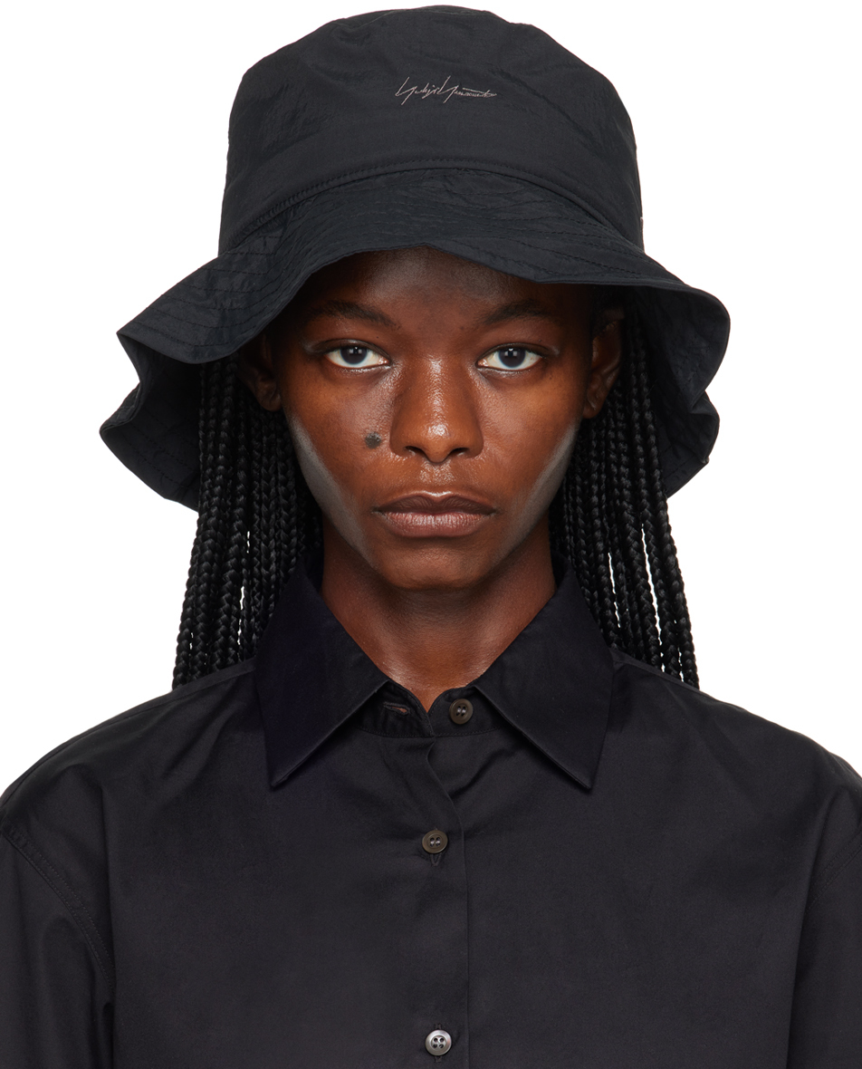 Black New Era Edition 'Bucket-03' Bucket Hat by Yohji Yamamoto on Sale