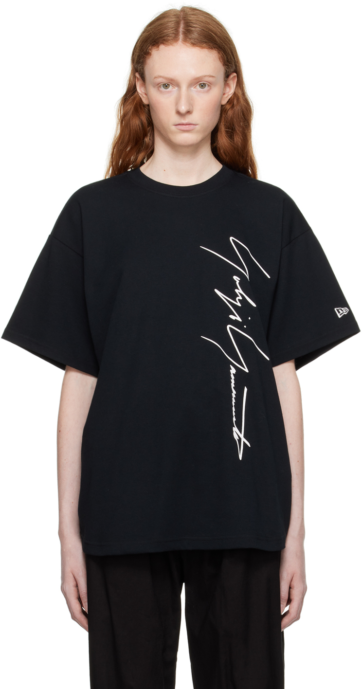Yohji Yamamoto: Black New Era Edition Oversized Performance T-Shirt ...