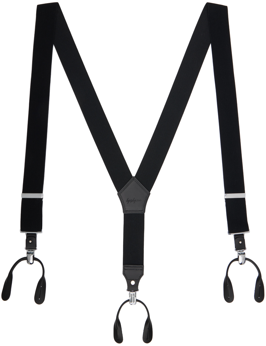 Black Woolly 2Way Suspenders