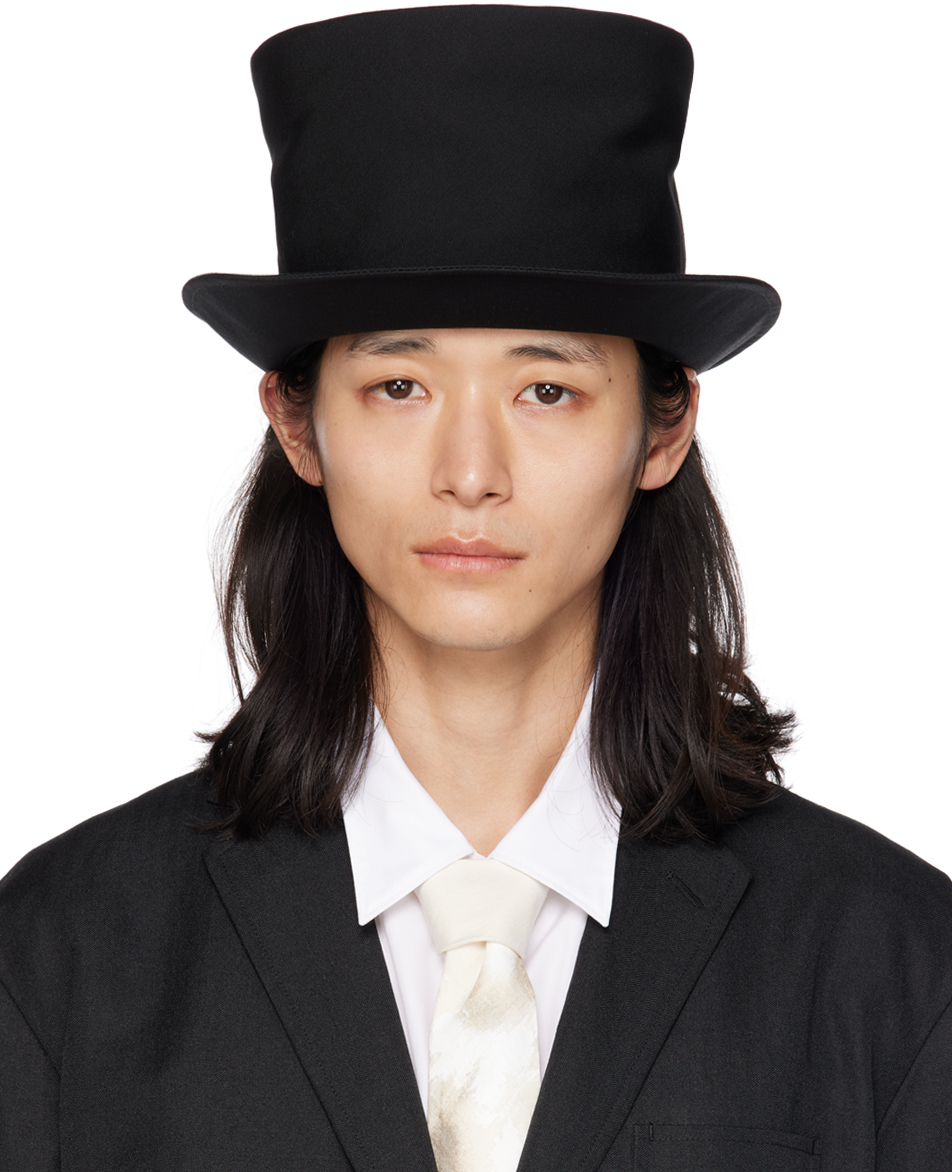 Yohji Yamamoto Black Borane Hat