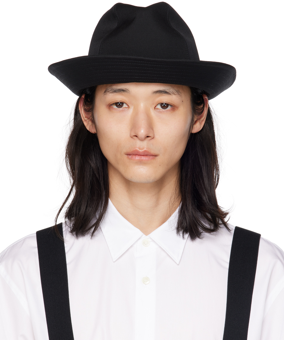 Black Gabardine Fedora