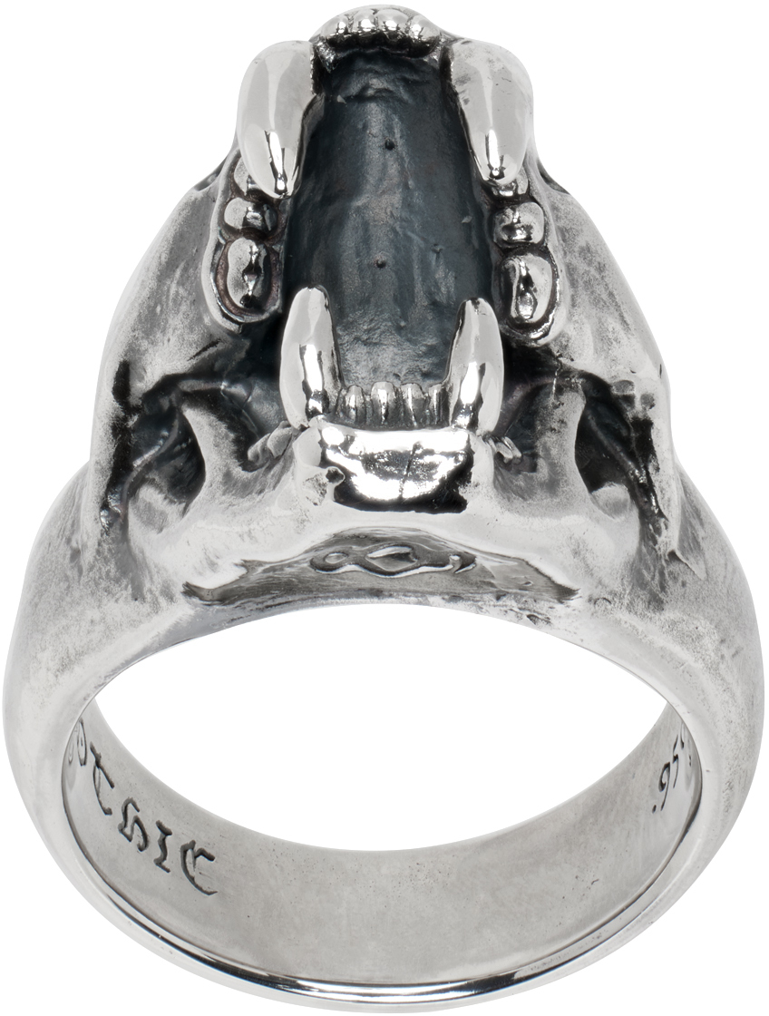 Yohji Yamamoto Silver Puma Skull Ring