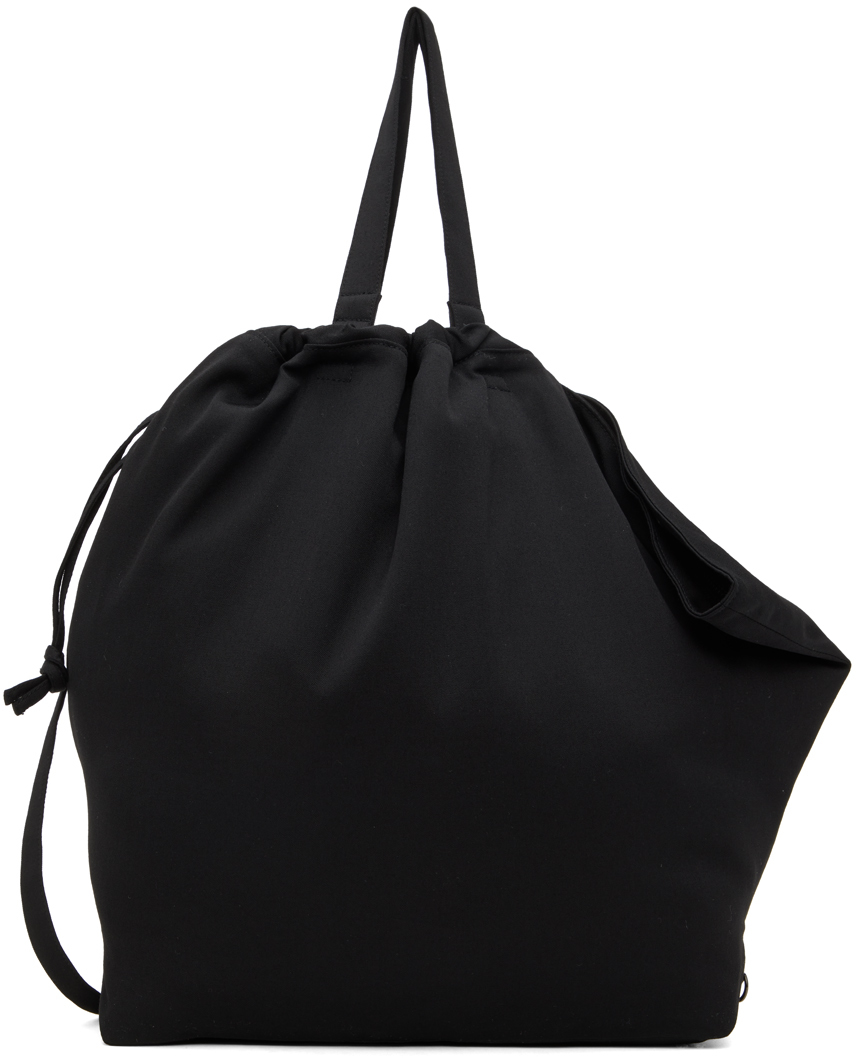 Yohji Yamamoto: Black Discord Medium Bag | SSENSE