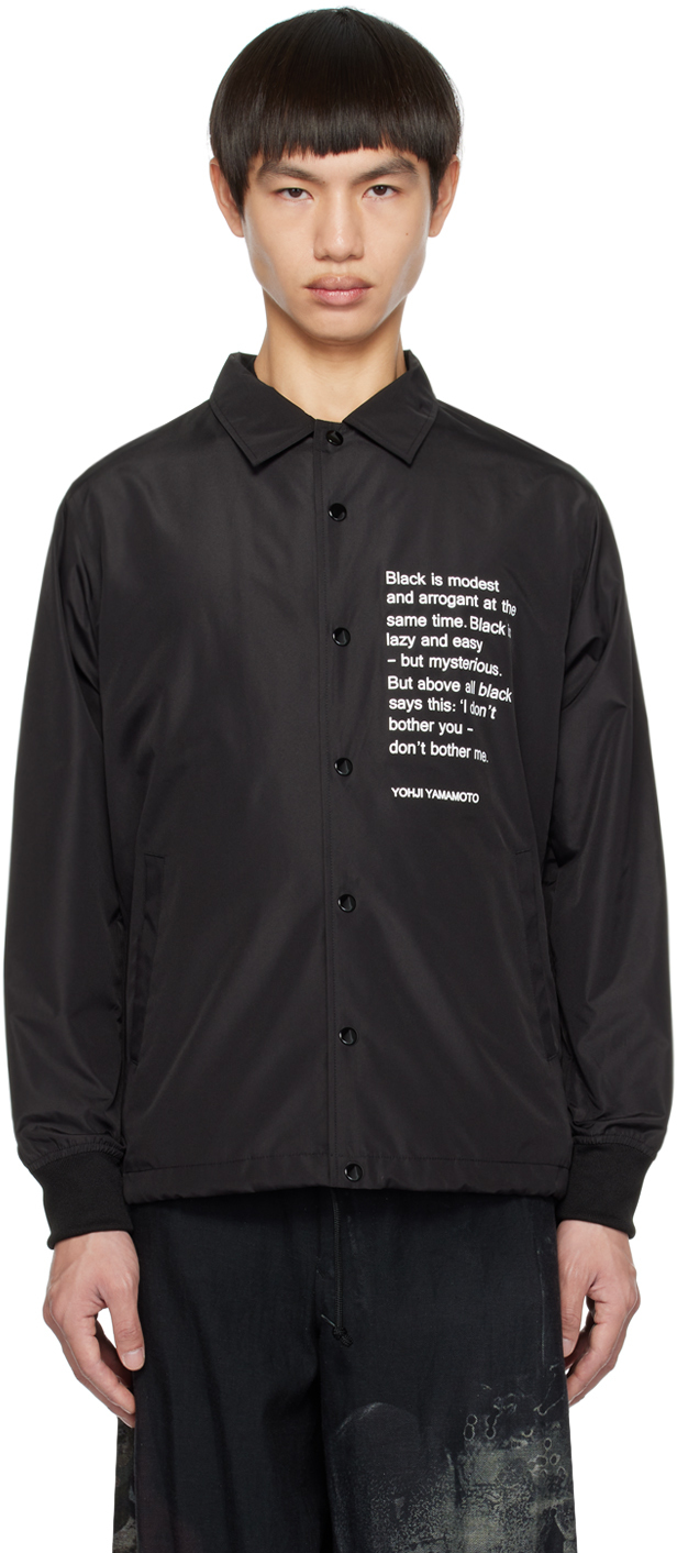 Shop Yohji Yamamoto Black New Era Edition Coach Jacket In 1 Black