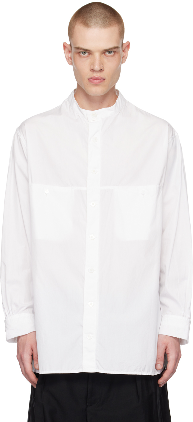 Yohji Yamamoto White Band Collar Shirt
