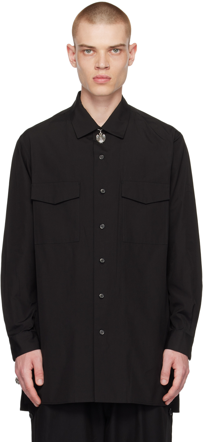 Black Flap Pocket Shirt