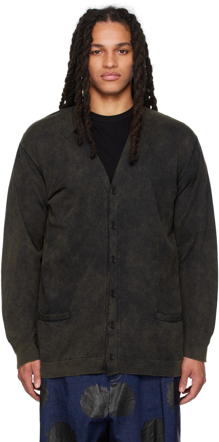 Yohji Yamamoto Cardigan Discharge noir SSENSE France