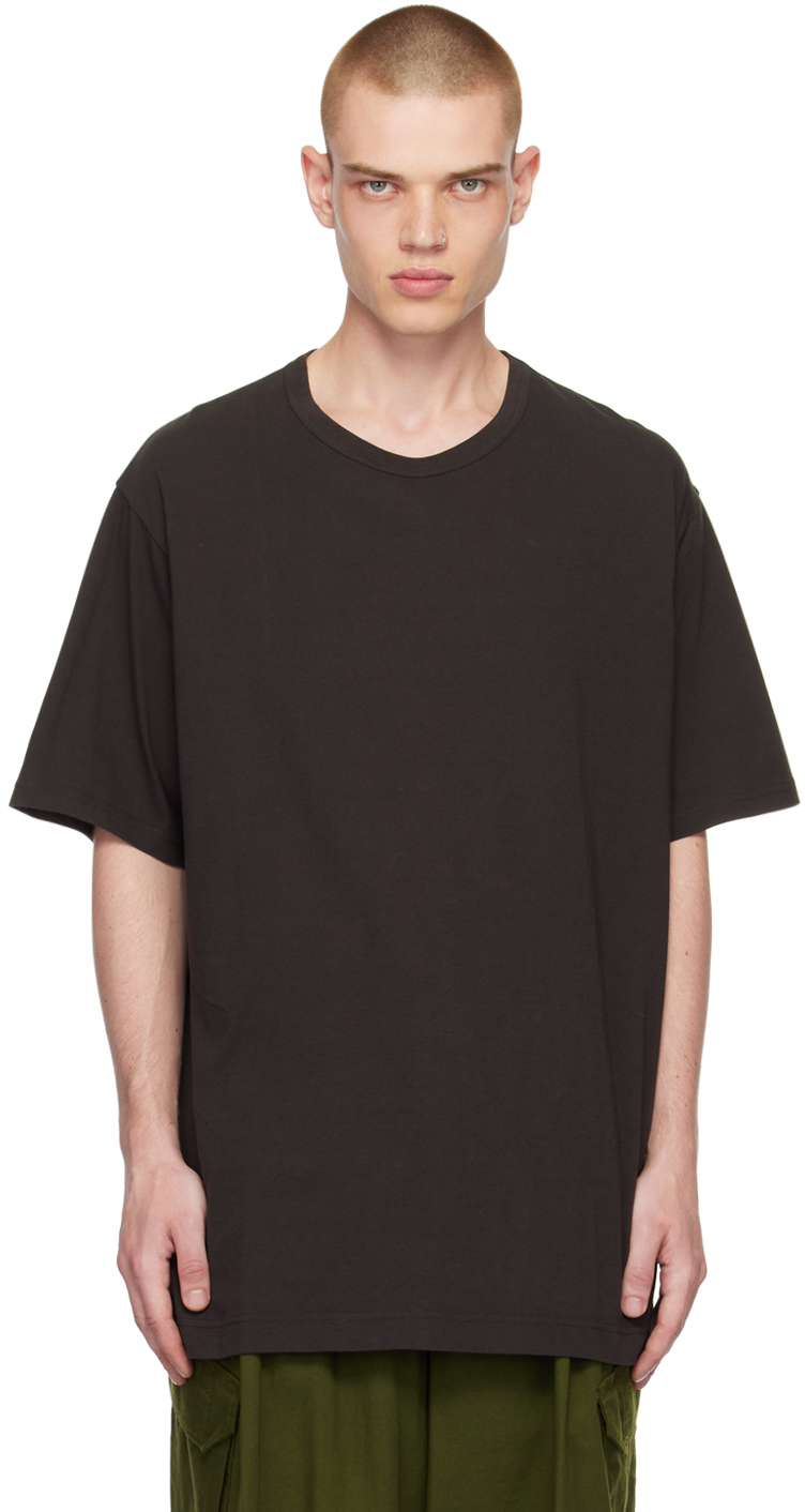 Yohji Yamamoto: Gray Crewneck T-Shirt | SSENSE