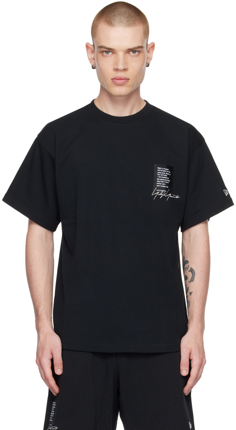 Shop Yohji Yamamoto Black New Era Edition Performance T-shirt In 1 Black