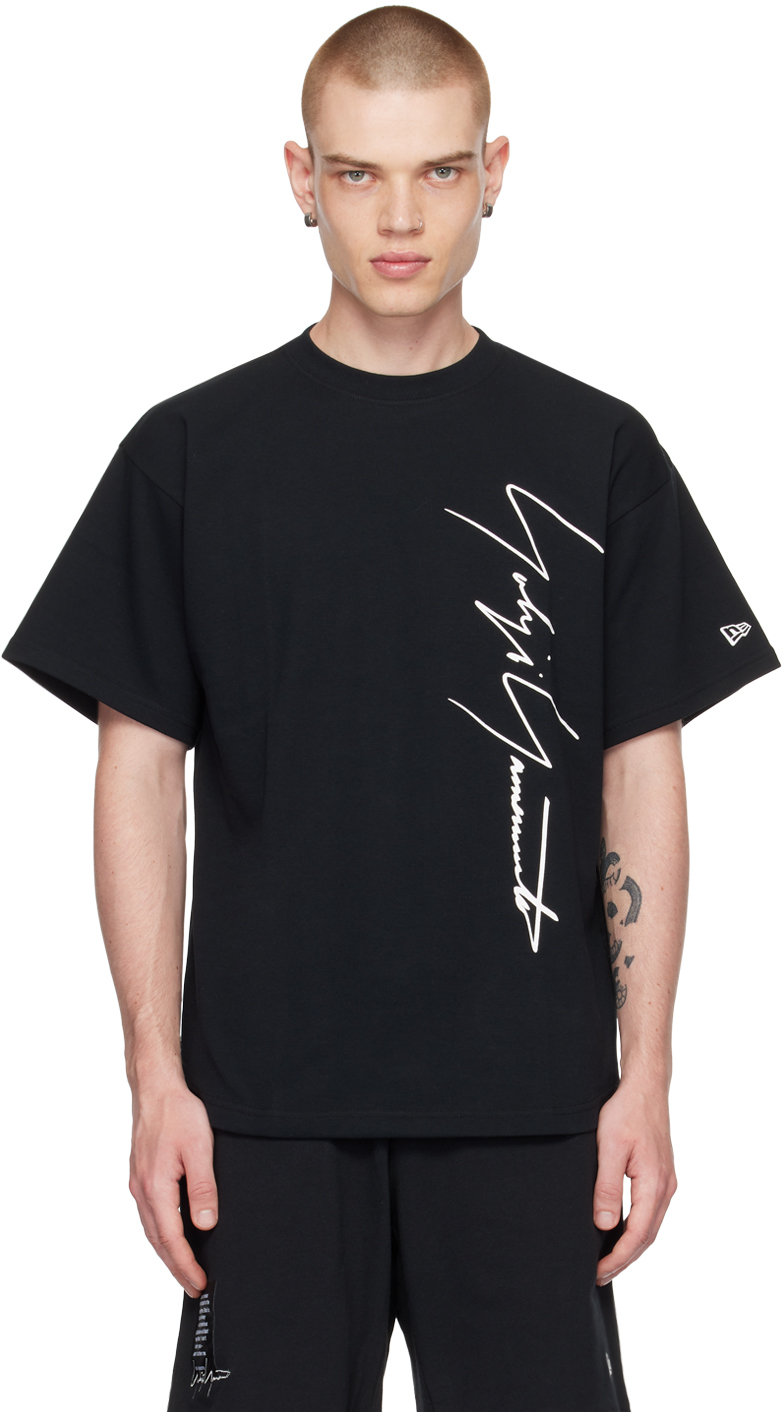 Yohji Yamamoto Logo-print Short-sleeve T-shirt In Black