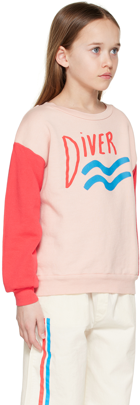 Shop Bonmot Organic Kids Red Diver Sweatshirt