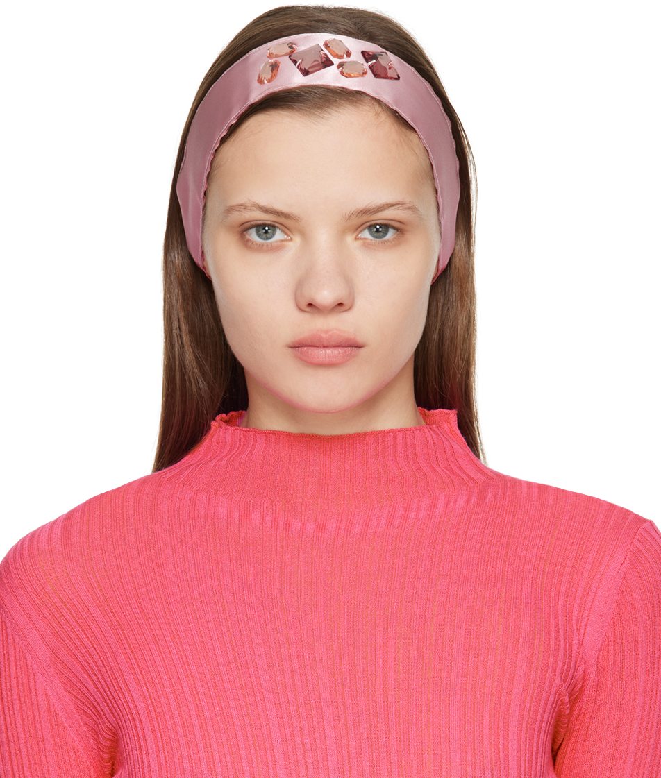 Pink Crystal-Cut Headband