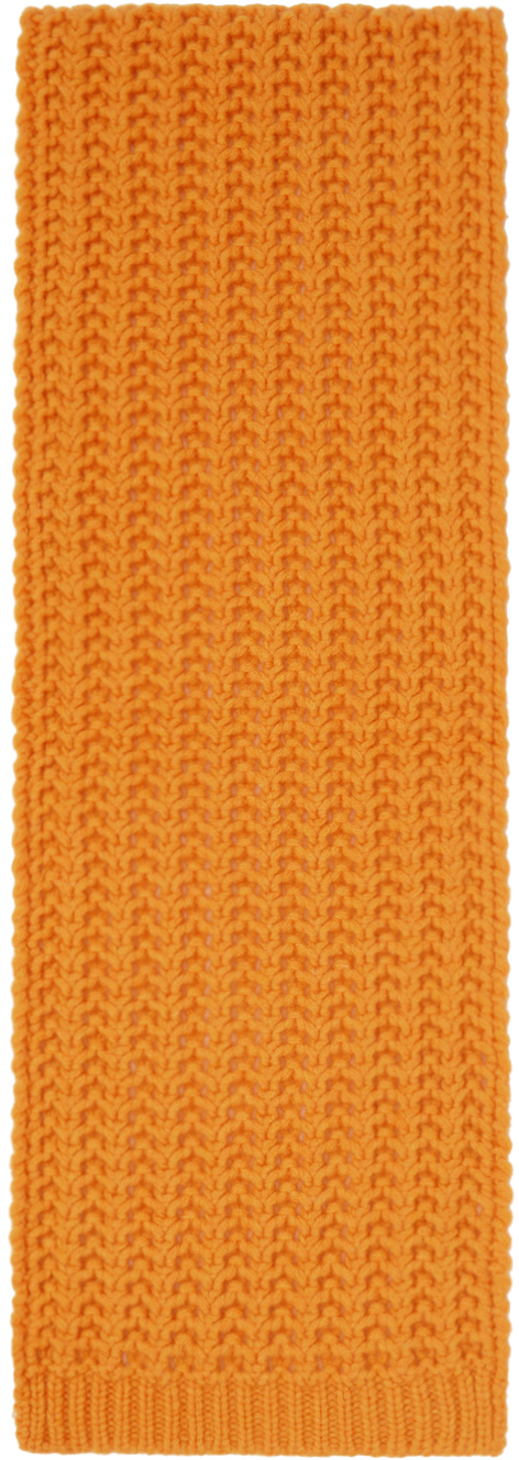 LISA YANG: Orange Lima Scarf | SSENSE UK