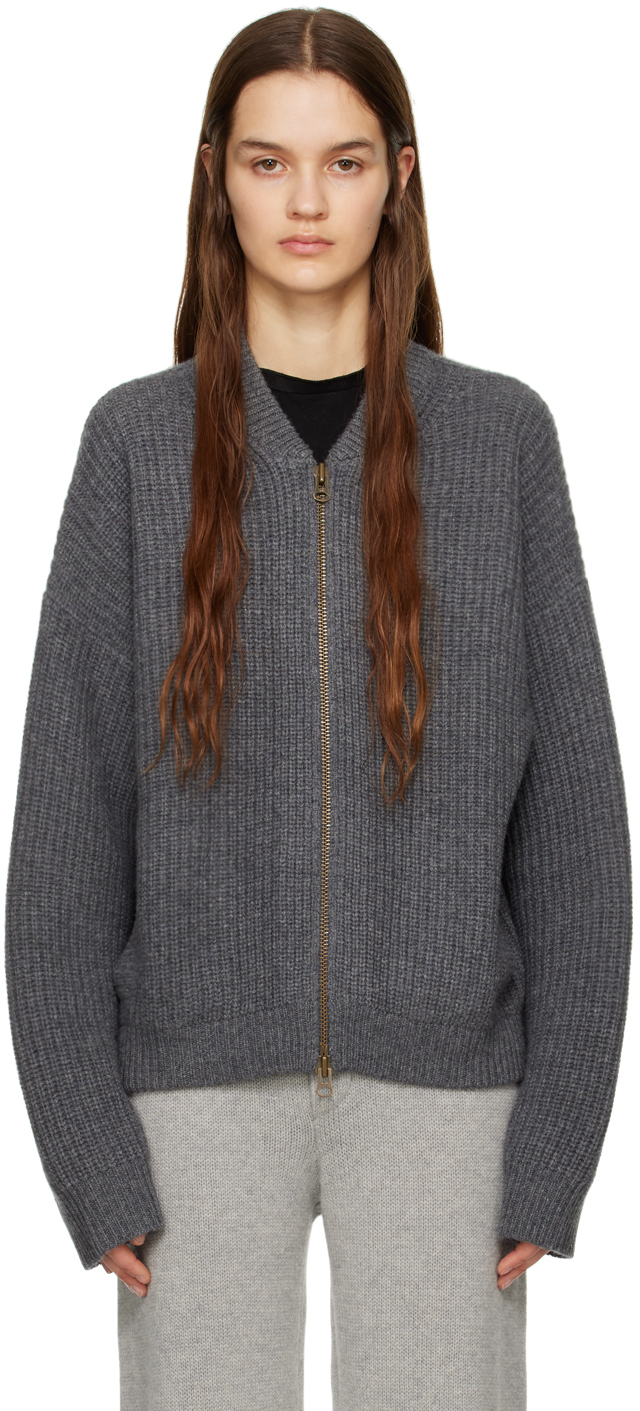 LISA YANG Gray 'The Marcelle' Cardigan