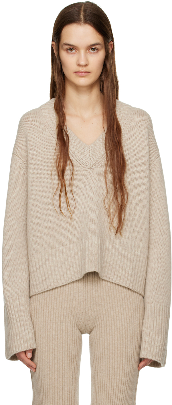 LISA YANG: Beige 'The Aletta' Sweater | SSENSE Canada