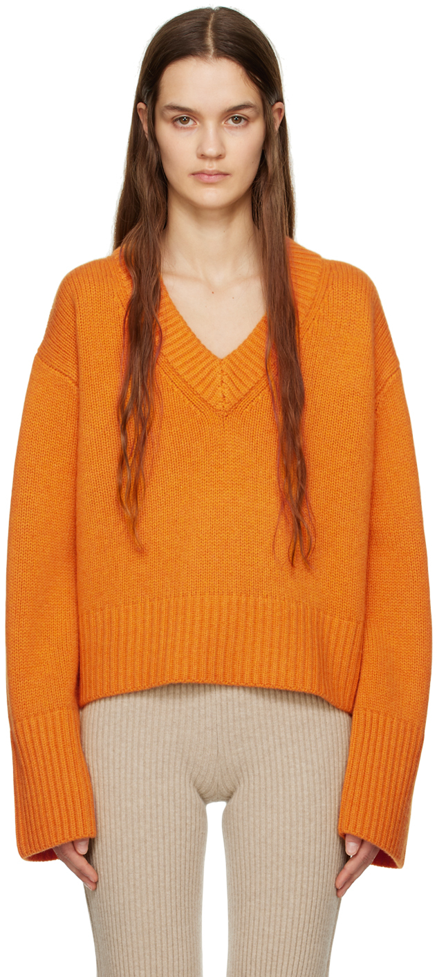 LISA YANG Orange 'The Aletta' Sweater